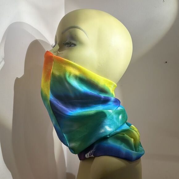 Face Shield Mask Gator Head Wrap Tie Dye - Picture 3 of 9